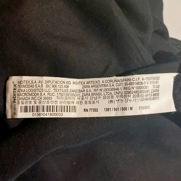 Zara black chiffon beaded boho tunic, M, EUC - Picture 9 of 10